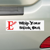 E-Logo, peitschen Ihr haften heraus Autoaufkleber (Auf Auto)