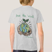 E. Longmeadow Earth Day - Logo von Anna Baader für Tri-Blend Shirt (Rückseite)