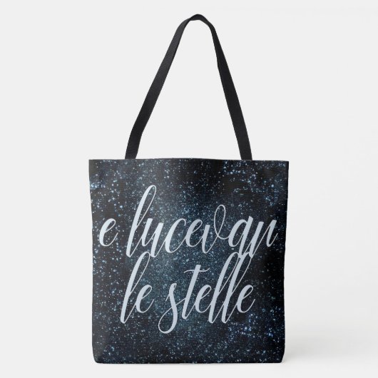 E lucevan le stelle die Sterne leuchteten Tosca Tasche (Vorderseite)