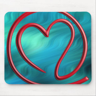 e m i l l 4 y u u Blaue Wellen Mousepad