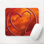 e m i l l 4 y u u | Feuer rot Mousepad (Mit Mouse)