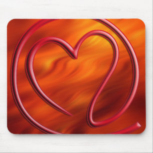 e m i l l 4 y u u Feuer rot Mousepad