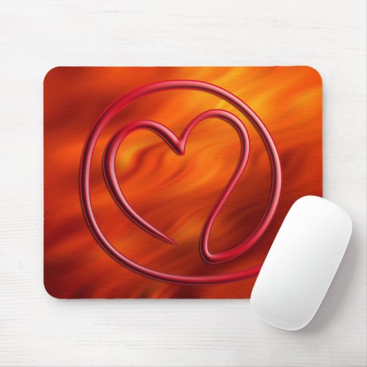 e m i l l 4 y u u | Feuer rot Mousepad (Mit Mouse)