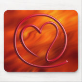 e m i l l 4 y u u | Feuer rot Mousepad (Vorne)