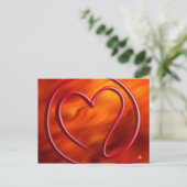 e m i l l 4 y u u | Feuer rot Postkarte (Stehend Vorderseite)