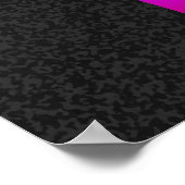 e m i l l 4 y u u | Feuerrot, linear farbig Poster (Ecke)