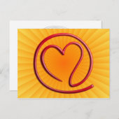 e m i l l 4 y u u | gelb postkarte (Vorne/Hinten)