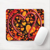 e m i l l 4 y u u | Herzmuster Mousepad (Mit Mouse)