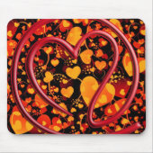 e m i l l 4 y u u | Herzmuster Mousepad (Vorne)