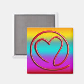 e m i l l 4 y u u | linear farbig magnet (Vorderseite/Rückseite)