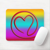 e m i l l 4 y u u | linear farbig mousepad (Mit Mouse)