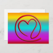 e m i l l 4 y u u | linear farbig postkarte (Vorne/Hinten)