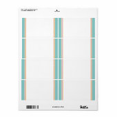 E-Mail-Adresse ETIKETTEN : LEICHTES AQUA GRÜNE (Vorne)