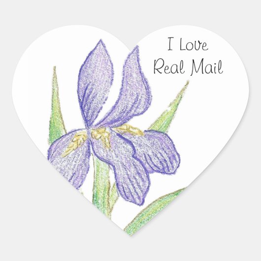 E-Mail-Aufkleber Herz-Aufkleber (Vorderseite)