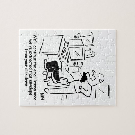 E-Mail-Computerunterricht Puzzle (Horizontal)