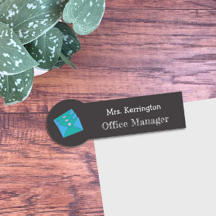 E-Mail-Imitate-Chalkboard Office-Manager-Tag Namensschild