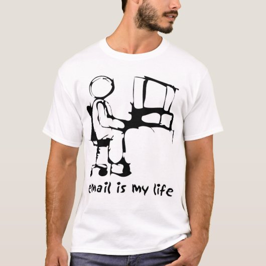 E-Mail ist mein Leben T-Shirt (Vorderseite)