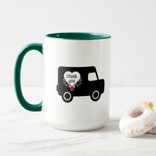 E-Mail-Lieferung Vielen Dank Tasse (Mit Donut)