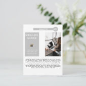 E-Mail-Liste für den Business-Newsletter Ankündigung (Stehend Vorderseite)