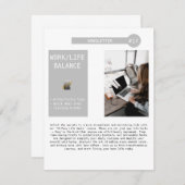 E-Mail-Liste für den Business-Newsletter Ankündigung (Vorne/Hinten)