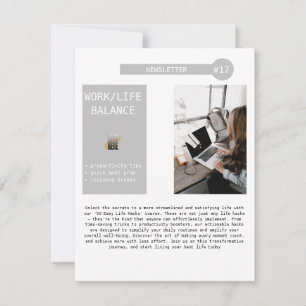 E-Mail-Liste für den Business-Newsletter Ankündigung