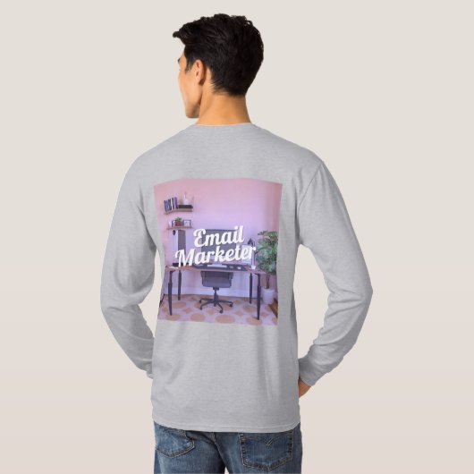 E-Mail-Marketer Karriere T - Shirt (Schwarz voll)