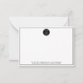 E-Mail mit dem Logo der Firma "Simple Black Border Mitteilungskarte (Vorderseite)