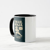 E-Mail-Ninja-Kaffeetasse Tasse (Vorderseite Links)