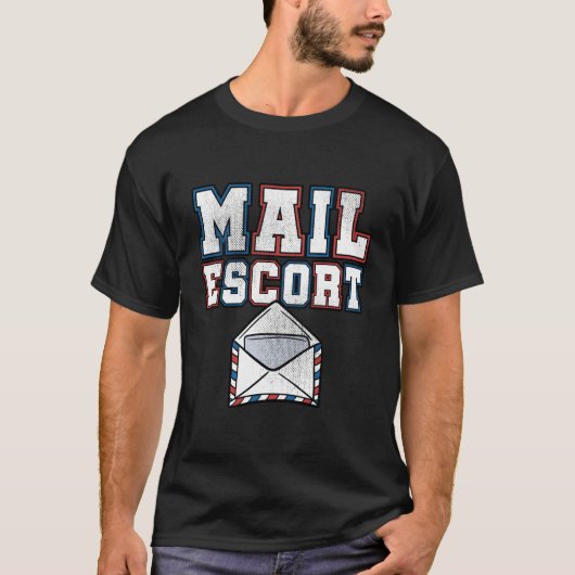 E-Mail Postleitzahler Carrier Funny Mailman T-Shirt (Vorderseite)