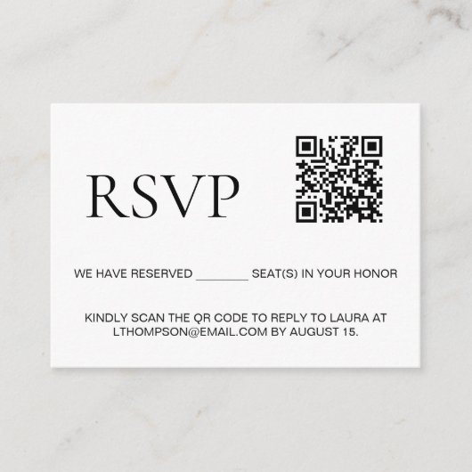 E-Mail-Reaktion auf Ereignisse Benutzerdefinierter Begleitkarte (Vorderseite)