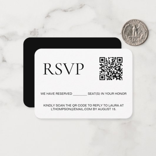 E-Mail-Reaktion auf Ereignisse Benutzerdefinierter Mitteilungskarte (Vorderseite/Rückseite Beispiel)