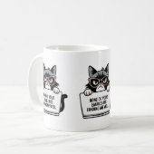 E-Mail Sarcasm Arbeit von Zuhause Cat Sassy Workpl Kaffeetasse (Vorderseite Links)