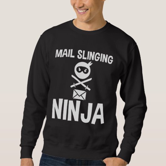 E-Mail schmeißender Ninja Sweatshirt (Vorderseite)