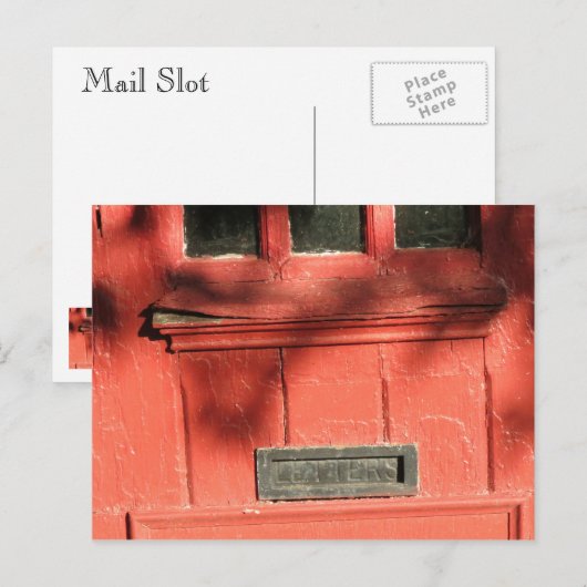 E-Mail-Steckplatz Postkarte (Vorne/Hinten)