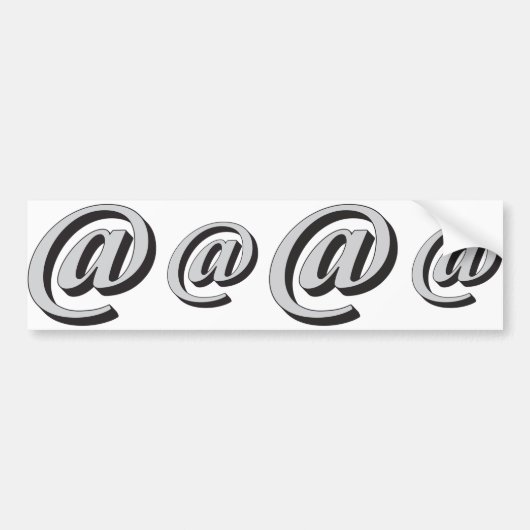 E-Mail-Symbol 3D Autoaufkleber (Vorne)