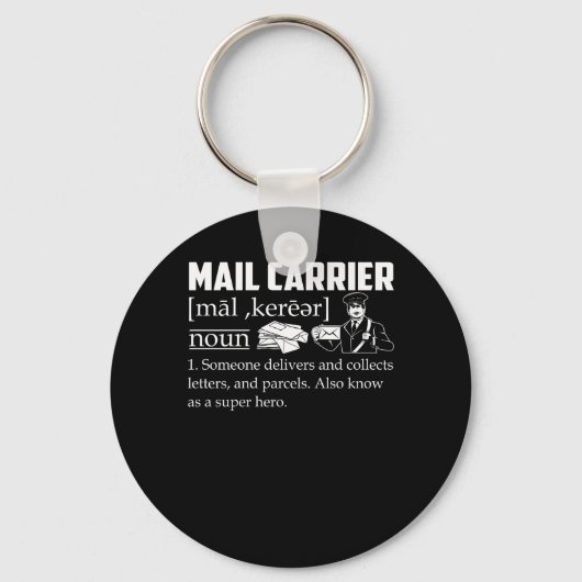 E-Mail-Träger liefert Sammelbriefe Schlüsselanhänger (Vorderseite)