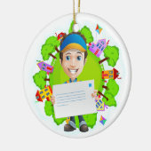 E-Mail-Träger/Zustellperson - SRF Keramikornament (Links)