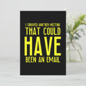 E-Mail-Treffen lustige Geschenke für Mitarbeiter B Dankeskarte (Stehend Vorderseite)