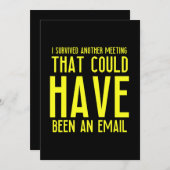 E-Mail-Treffen lustige Geschenke für Mitarbeiter B Dankeskarte (Vorne/Hinten)