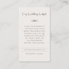 E-Mail-UAWG für die Hochzeitswebsite QR Code Visitenkarte