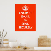 E-Mail verschlüsseln, um sicheres Poster zu senden (Küche)