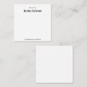 E-Mail vom Schreibtisch mit schwarzem und weißem N Mitteilungskarte (Vorne/Hinten)