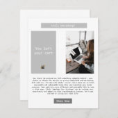 E-Mail zur Erinnerung von "Business Abandoned Cart Ankündigung (Vorne/Hinten)