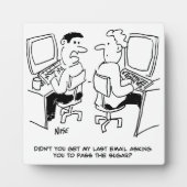 E-Mails des Computerbetreibers, die Zucker anforde Fotoplatte (Vorderseite)