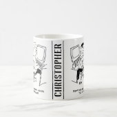 E-Mails des Computerbetreibers, die Zucker anforde Kaffeetasse (Mittel)