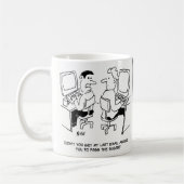 E-Mails des Computerbetreibers, die Zucker anforde Kaffeetasse (Links)