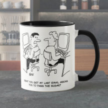 E-Mails des Computerbetreibers, die Zucker anforde