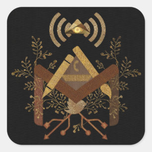 e-Mason 2014 Quadratischer Aufkleber