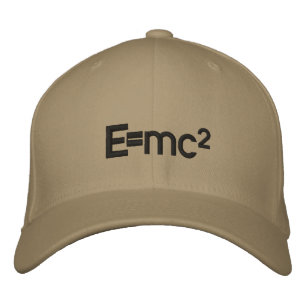 E=mc2 Albert Einstein Lichtgeschwindigkeit quadrie Bestickte Baseballkappe