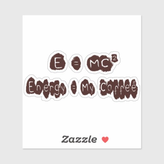 E = MC2 AUFKLEBER (Blatt)